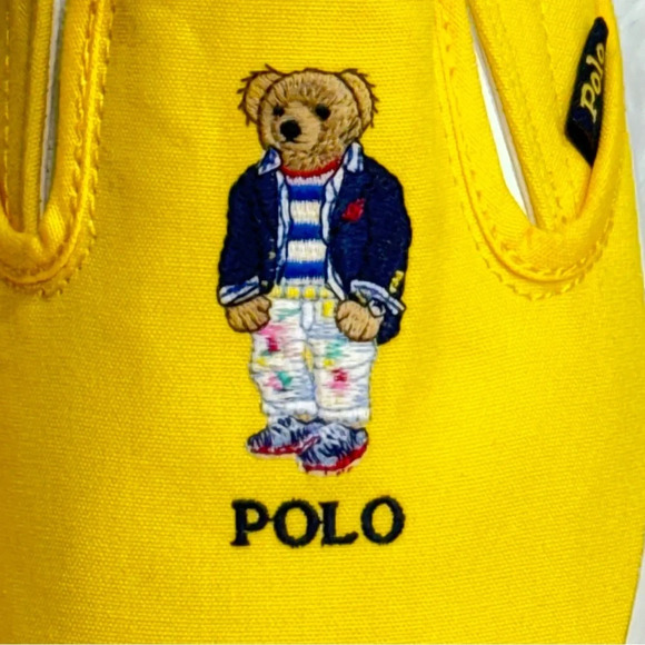 Polo Ralph Lauren Polo Bear Keaton Slip on Shoes New - Picture 2 of 9